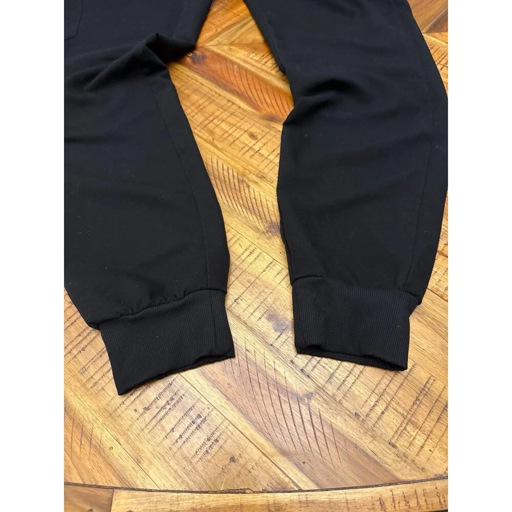 Figs Yola Jogger Scrub Pants Men’s XS Black Gray Drawstring Cargo Medical EUC